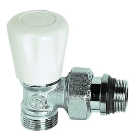 Robinet manuel de radiateur mâle - 1/2" - équerre