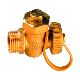 Robinet de vidange à boisseau conique 603 M 1/2" MF + bouchon