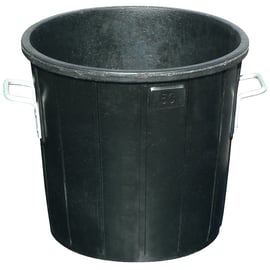 Poubelle de chantier en caoutchouc - 75 L - noir