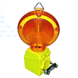 Lampe de chantier clignotante automatique - orange