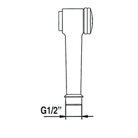 Douchette de cuisine à bouton poussoir