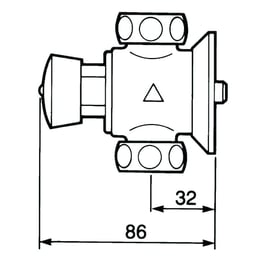 Robinet de douche 50 - 3/4"