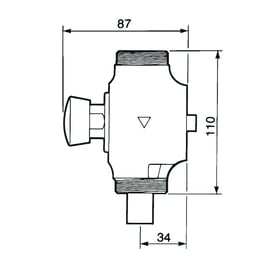 Robinet applique de WC ECLAIR - G1"1/4