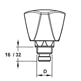Tête universelle complète à clapet