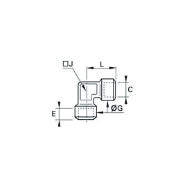 Raccord à compression équerre égale 0143