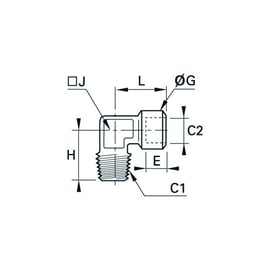 Raccord à compression équerre 0144