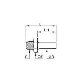 Raccord à compression adaptateur d'orientation mâle 0120