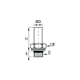 Raccord à compression adaptateur d'orientation avec joint bi-matière 0128 39