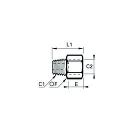 Raccord à compression grossisseur 1861