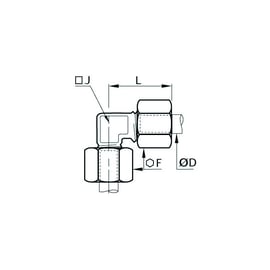Raccord à compression équerre égale 0102
