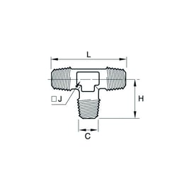 Raccord Té nickelé 0927