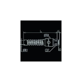 Raccord avec ressort de protection mâle BSPP 0694