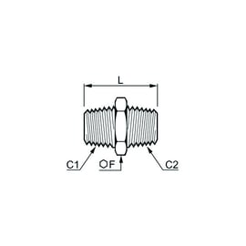Mamelon nickelé 0900