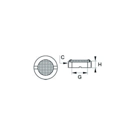 Silencieux miniature mâle 0677 - laiton - G1/8