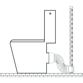 Pipe souple multiforme D100 - 110 extensible de 300 à 650mm