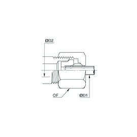 Raccord à compression réduction 3 pièces 0166