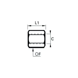 Raccord à compression manchon égal 0155