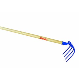 Croc à fumier 4 dents avec manche bois 20 cm