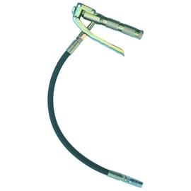 Poignée de graissage avec embout flexible et agrafe