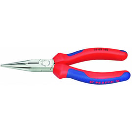 Pince à bec demi rond avec manche bimatière 160 mm
