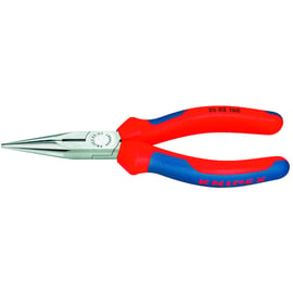 Pince à bec demi rond avec manche bimatière 160 mm