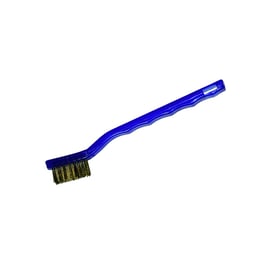 Brosse métallique à main 8-432 573 3 rangs avec fil en laiton plat 0,2 mm