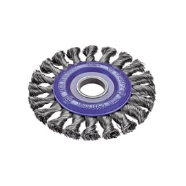 Brosse à fil circulaire , mèches torsadées pour meuleuse d'angle - fil acier