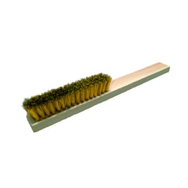 Brosse métallique à main 3-165 584 4 rangs avec fil en laiton rond 0,15 mm