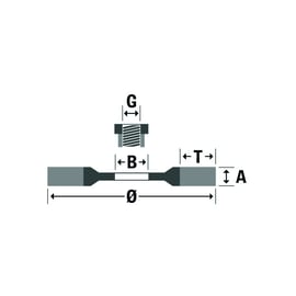 Brosse à fil circulaire UNI-Master, pour ébavureuses