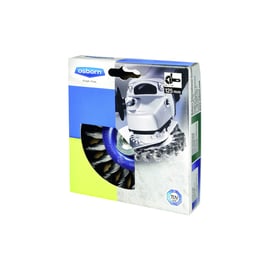 Brosse à fil circulaire , mèches torsadées pour meuleuse d'angle - fil acier