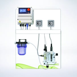 Panneau de régulation piscine LD pH /chlore AMP fermé