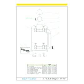 Filtre à sable vertical série X