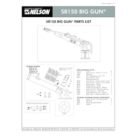 Canon d'irrigation SR 150
