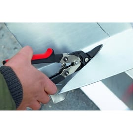 Cisaille à tôle à démultiplication bichantourneuse