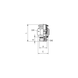 Raccord instantané droit mâle 70020