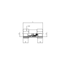 Clapet anti-retour femelle/femelle série 06062 - G1/4" - laiton nickelé - 06062 1/4
