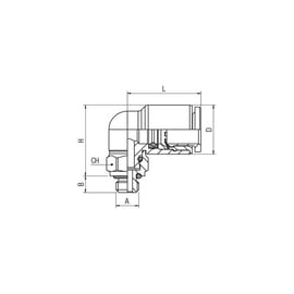 Raccord instantané équerre mâle orientable 56115