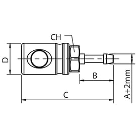 Coupleur de sécurité pour tuyau ISO C 0B145