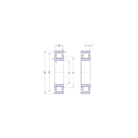 Roulement à rouleaux cylindriques avec épaulement N