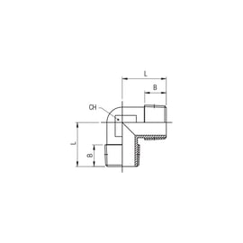 Raccord à compression équerre mâle 5000