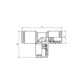 Raccord instantané Té 56230