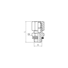 Raccord à compression droit mâle cylindrique 13485