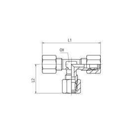Raccord à compression Té 1320