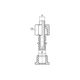 Raccord à compression réduction 13600 - 6 mm - 8 mm - laiton - droit