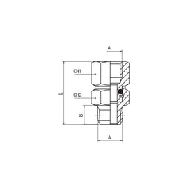 Mamelon orientable conique 2110 - laiton nickelé - 3/8 - 3/8