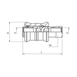 Vanne coulissante 6060 - 3/8
