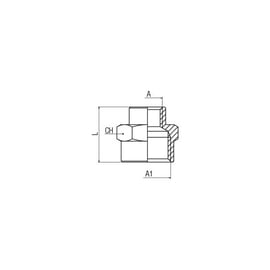 Manchon inégal 62310 - acier inoxydable 316L - 3/8 - 1/2