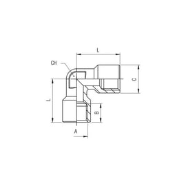 Raccord à compression équerre femelle 6251