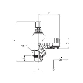 Régulateur de débit bi-directionnel 55925 - laiton - 3/8 - 8 mm