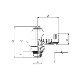 Régulateur de débit bi-directionnel 55920 - laiton - 1/8 - 4 mm